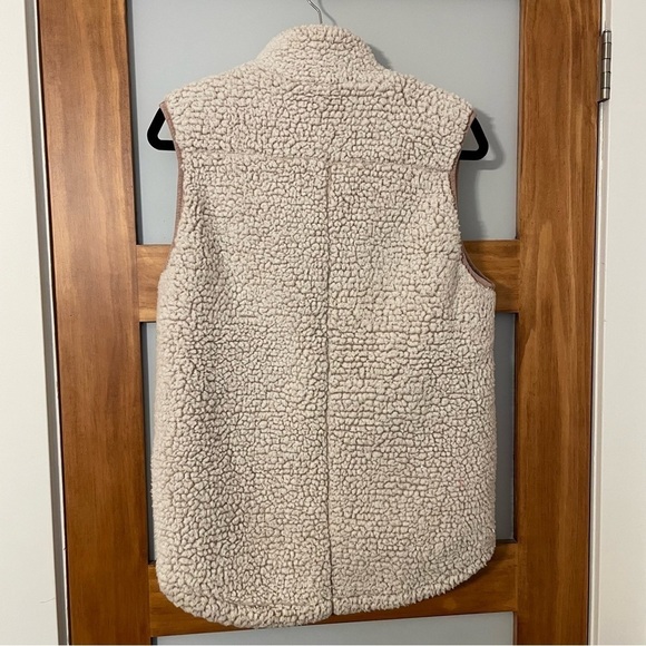 Thread + Supply Tan Sherpa Zip Up Vest - Picture 8 of 8